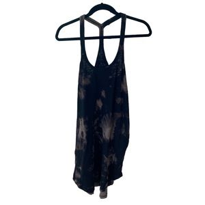 ATM Black Tie Dye Racerback Dress
